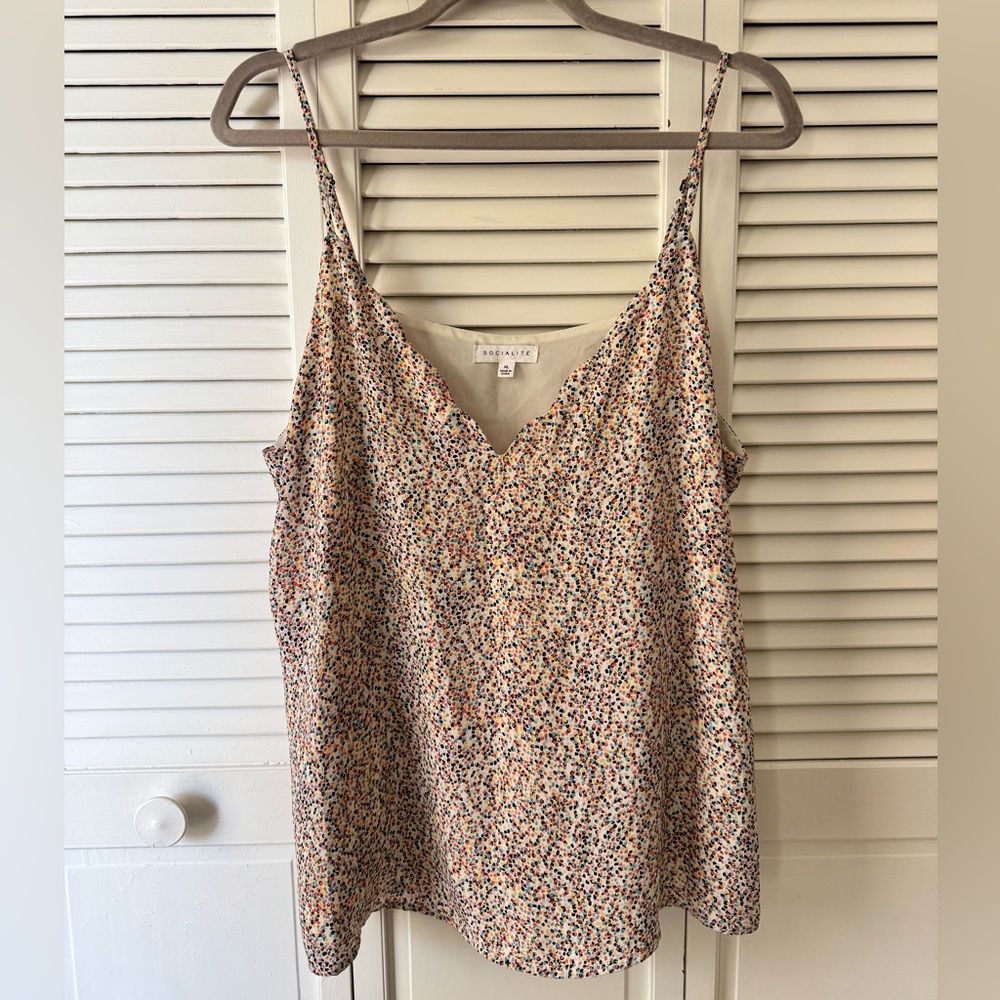 Socialite Confetti Camisole Top size XL